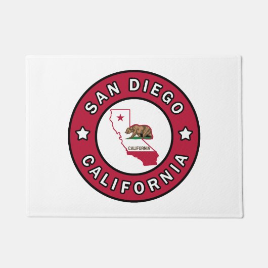 サンディエゴカリフォルニア ドアマット (正面)