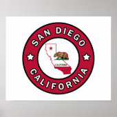サンディエゴカリフォルニア ポスター (正面)