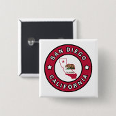 サンディエゴカリフォルニア 缶バッジ (正面&裏面)