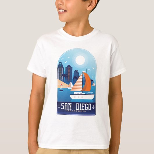 サンディエゴカリフォルニア Tシャツ (正面)