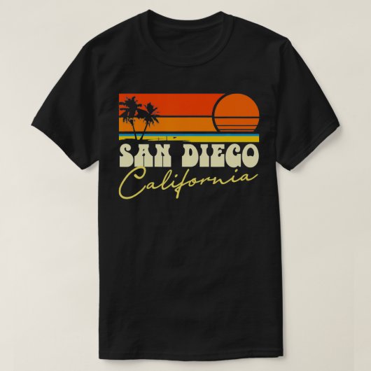 サンディエゴカリフォルニア Tシャツ (デザイン正面)