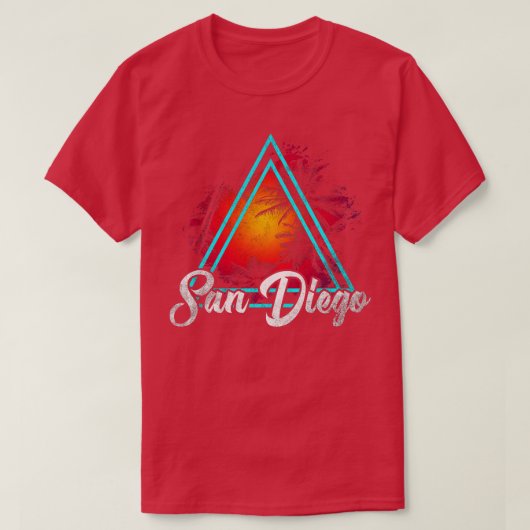 サンディエゴカリフォルニア Tシャツ (デザイン正面)