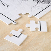 サンディエゴカリフォルニアUSAトラベルシティマップ ジグソーパズル (側面)