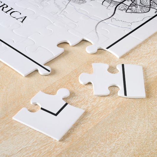 サンディエゴカリフォルニアUSAトラベルシティマップ ジグソーパズル (側面)