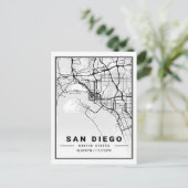 サンディエゴカリフォルニアUSAトラベルシティマップ ポストカード (スタンド正面)