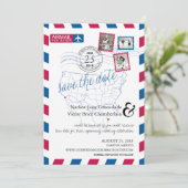 サンディエゴカンクンエアメール日付を保存 セーブザデート (スタンド正面)