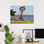 サンディエゴキスをするカップル ポスター (ホームオフィス)