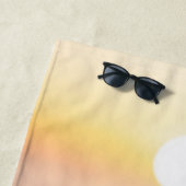 サンディエゴゴールデン海サンセットカスタム ビーチタオル (インサイチュ)