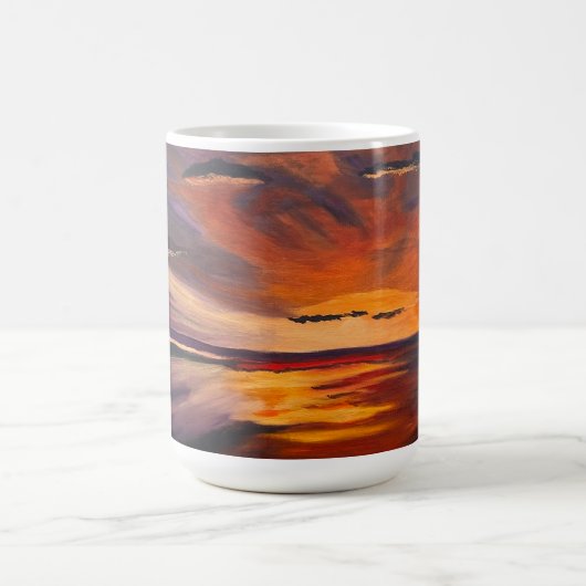 サンディエゴサンセット、オリジナルバイゲイリーポーリング コーヒーマグカップ (中央)