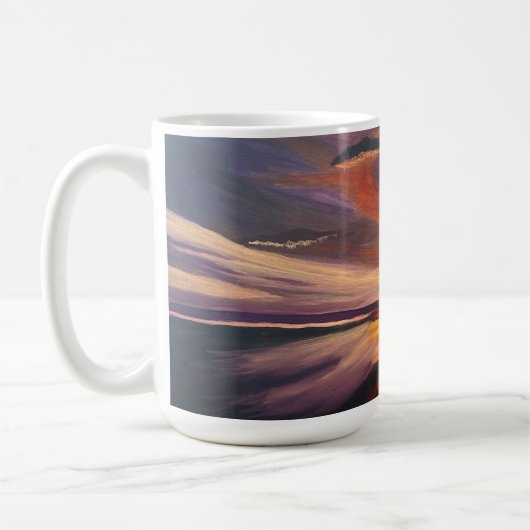 サンディエゴサンセット、オリジナルバイゲイリーポーリング コーヒーマグカップ (左)