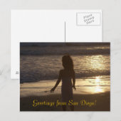 サンディエゴサンセット ポストカード (正面/裏面)