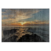 サンディエゴサンセットIカリフォルニアシースケープ カッティングボード (正面)