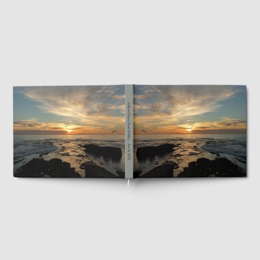 サンディエゴサンセットIカリフォルニアシースケープ ゲストブック (全面)