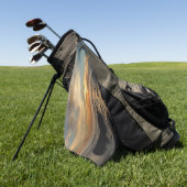 サンディエゴサンセットIカリフォルニアシースケープ ゴルフタオル (グリーン)