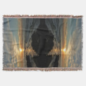 サンディエゴサンセットIカリフォルニアシースケープ スローブランケット (正面)