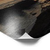 サンディエゴサンセットIカリフォルニアシースケープ フォトプリント (角)