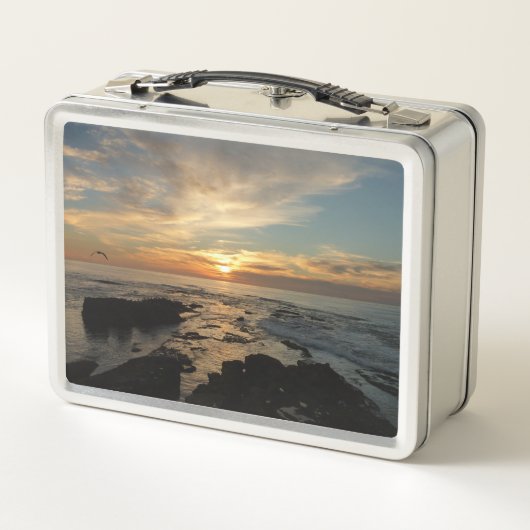 サンディエゴサンセットIカリフォルニアシースケープ メタルランチボックス (裏面)