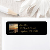 サンディエゴサンセットIカリフォルニアシースケープ ラベル (インサイチュ)