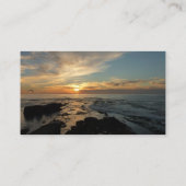 サンディエゴサンセットIカリフォルニアシースケープ 名刺 (裏面)