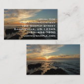 サンディエゴサンセットIカリフォルニアシースケープ 名刺 (正面/裏面)