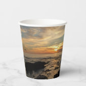 サンディエゴサンセットIカリフォルニアシースケープ 紙コップ (正面)