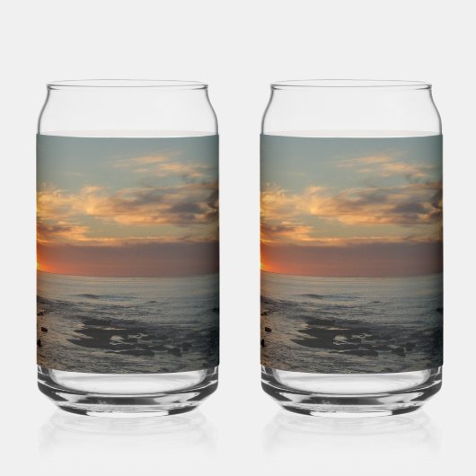 サンディエゴサンセットIIカリフォルニアシースケープ ガラス缶 (裏面)