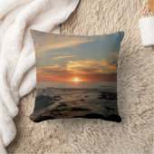 サンディエゴサンセットIIカリフォルニアシースケープ クッション (ブランケット)