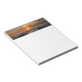 サンディエゴサンセットIIカリフォルニアシースケープ ノートパッド (アングル)