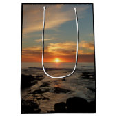 サンディエゴサンセットIIカリフォルニアシースケープ ミディアムペーパーバッグ (裏面)