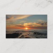 サンディエゴサンセットIIカリフォルニアシースケープ 名刺 (裏面)