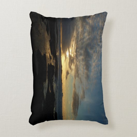 サンディエゴサンセットIIIカリフ素晴らしォルランドスケープ アクセントクッション (正面(垂直))