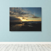 サンディエゴサンセットIIIカリフ素晴らしォルランドスケープ キャンバスプリント (インサイチュ (ウッドフロア))