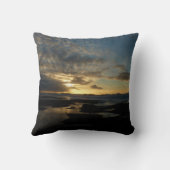 サンディエゴサンセットIIIカリフ素晴らしォルランドスケープ クッション (裏面)