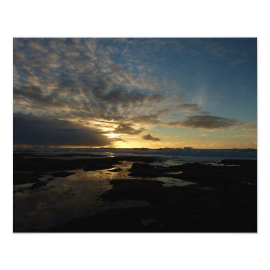 サンディエゴサンセットIIIカリフ素晴らしォルランドスケープ フォトプリント            (正面)