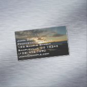 サンディエゴサンセットIIIカリフ素晴らしォルランドスケープ マグネット名刺 (インサイチュ)