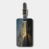 サンディエゴサンセットIIIカリフ素晴らしォルランドスケープ ラゲッジタグ (正面縦)