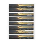 サンディエゴサンセットIIIカリフ素晴らしォルランドスケープ ラップアラウンドラベル (シート)