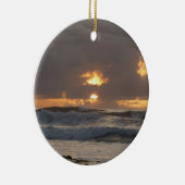 サンディエゴサンセットIVカリフォルニアシースケープ セラミックオーナメント (右)