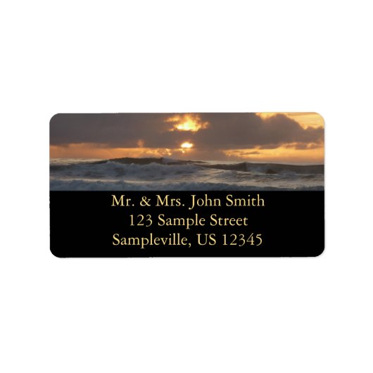 サンディエゴサンセットIVカリフォルニアシースケープ ラベル (正面)