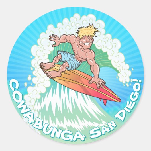 サンディエゴサーファー ラウンドシール (正面)