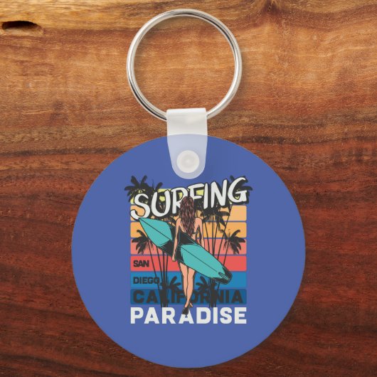 サンディエゴサーフィンヴィンテージ キーホルダー (正面)