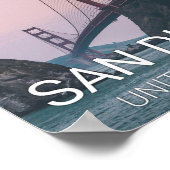 サンディエゴシティスカイライントラベルポスター ポスター (角)