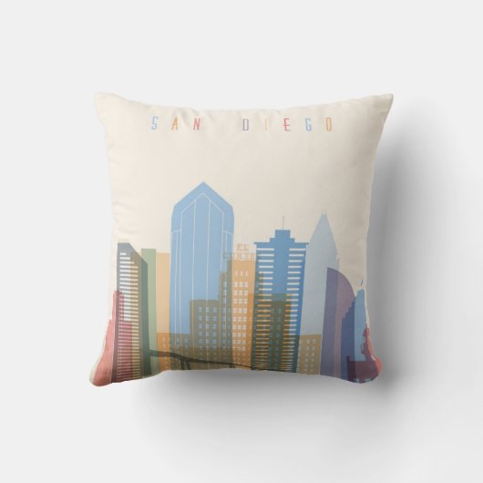 サンディエゴシティスカイライン クッション (裏面)