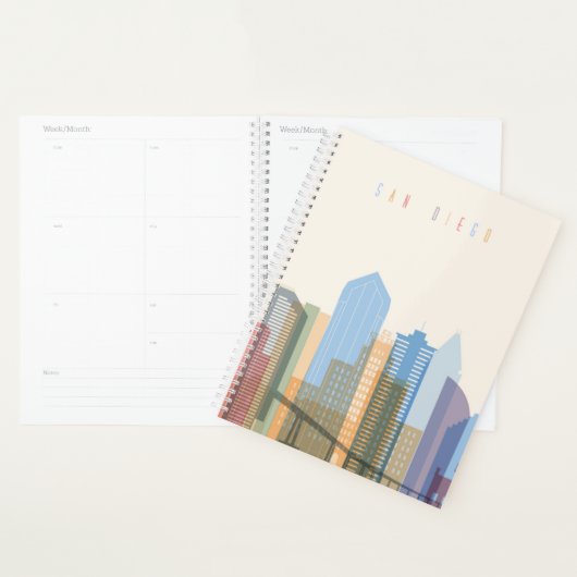 サンディエゴシティスカイライン プランナー手帳 (ディスプレー)