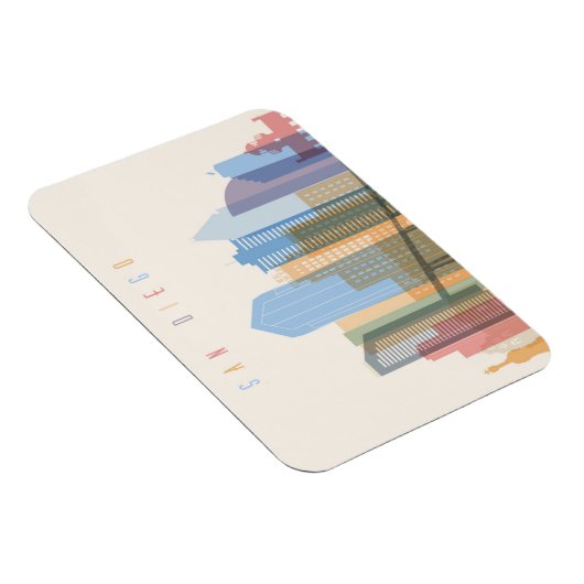 サンディエゴシティスカイライン マグネット (右側)