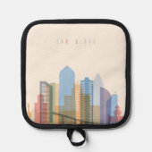 サンディエゴシティスカイライン 鍋敷き (正面)