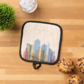 サンディエゴシティスカイライン 鍋敷き (トップダウン)