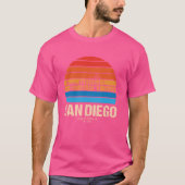 サンディエゴシティレトロスカイライン Tシャツ (正面)