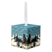 サンディエゴシーライオンズ キューブオーナメント (裏面アングル)