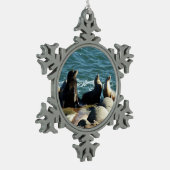 サンディエゴシーライオンズ スノーフレークピューターオーナメント (左)